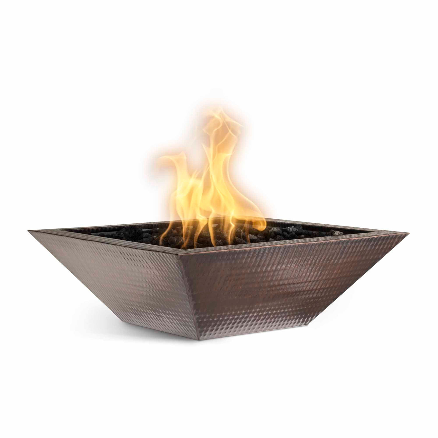 Maya Hammered Copper Fire Bowl