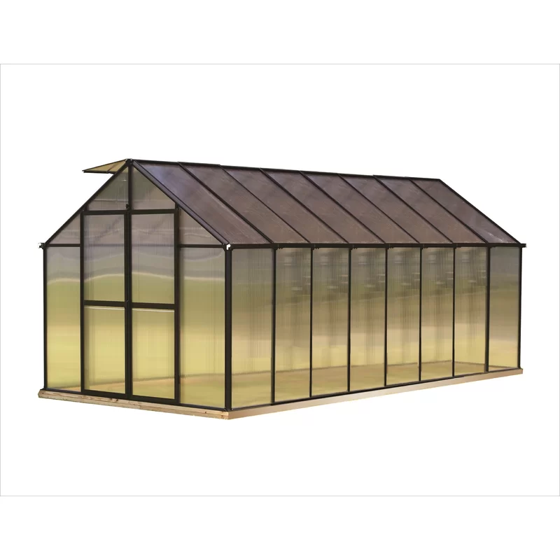 Mont Hobby 8' W x 16' D Greenhouse
