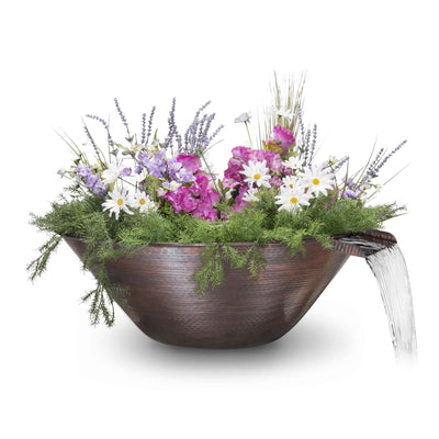 Remi Hammered Copper Planter & Water Bowl