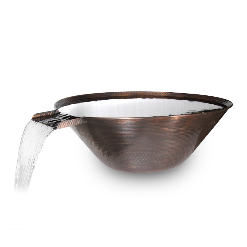 Remi Hammered Copper Water Bowl