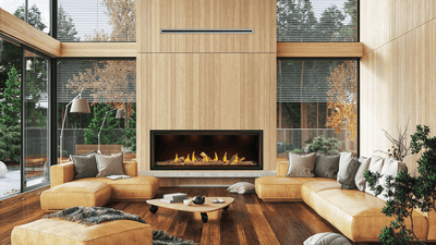 Napoleon Tall Linear Vector Direct Vent Gas Fireplace