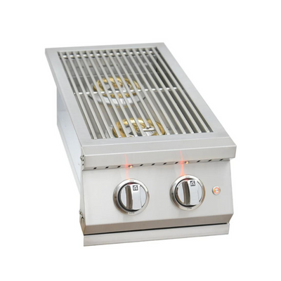 Kokomo Professional Double Side Burner with removable cover