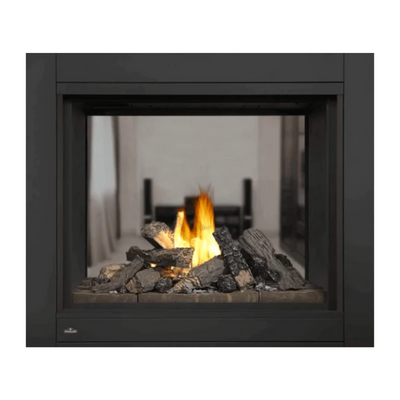 Napoleon Ascent See-Through Direct Vent Gas Fireplace w/ Log Set